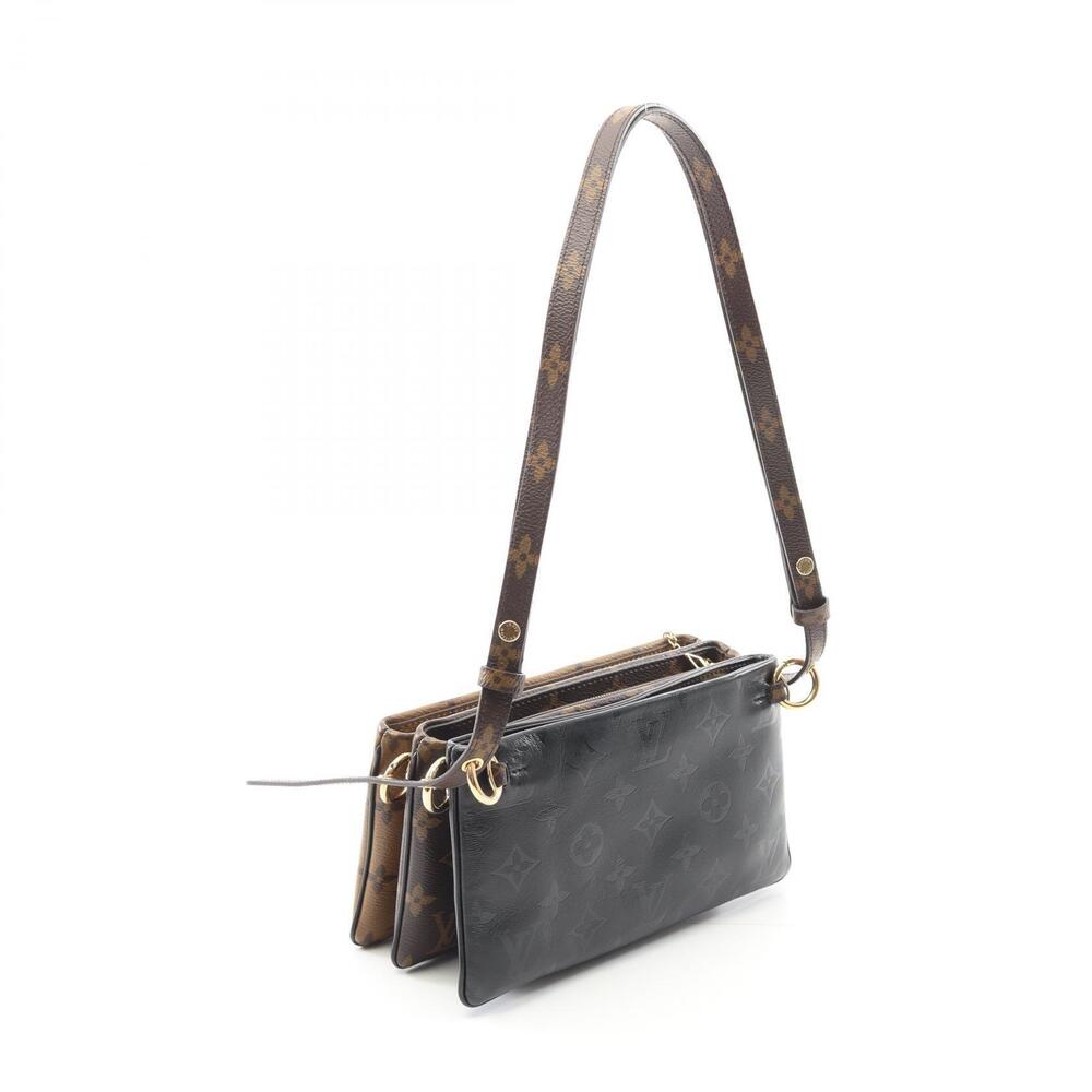 Louis Vuitton Reverse Black Shoulder Pochette LV Brown Lamb Bag - Picture 2 of 6